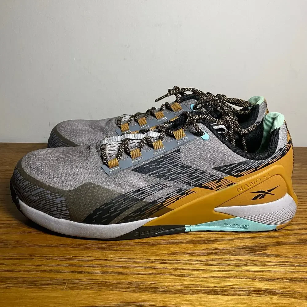 Reebok Men's Gray & Gold Training Shoes